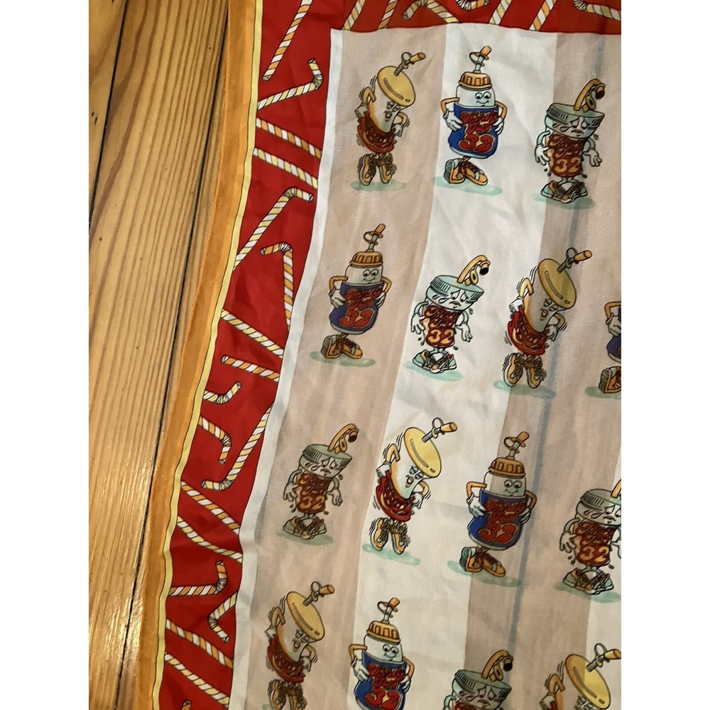 Thirsty Two Scarf 32  AM PM MINI MART Multicolor Happy Juice Slurpee 23x23 - Picture 10 of 10